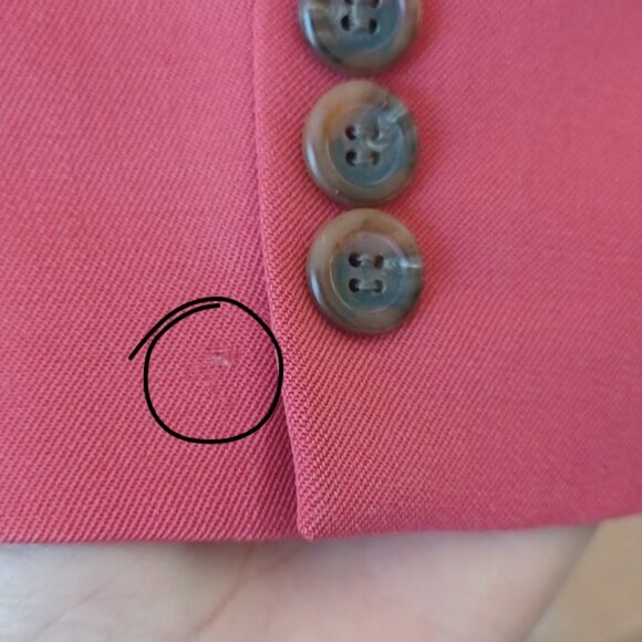 Vintage J Crew Womens Wool Business Suit Coral, Blazer Size 10, Skirt Size 12 - Picture 10 of 16